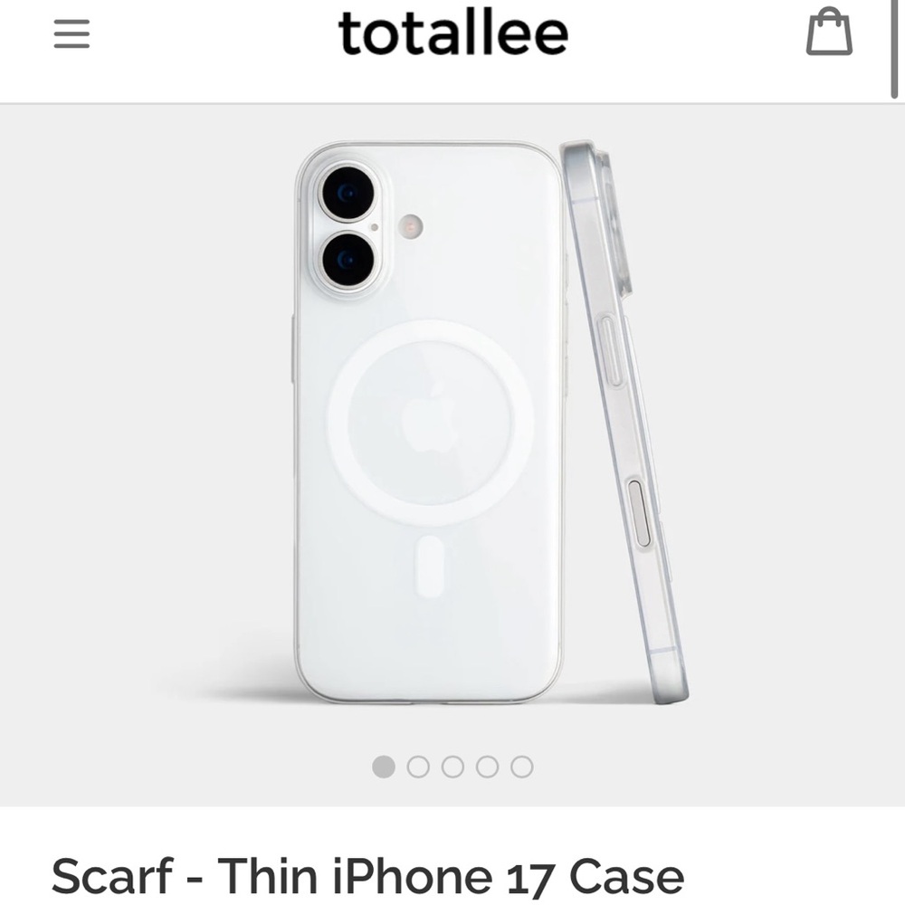 Scarf Thin - totallee iPhone 17 Case in MagSafe Clear